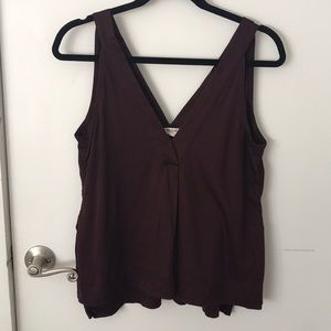 Madewell Dark Red Sleeveless Top